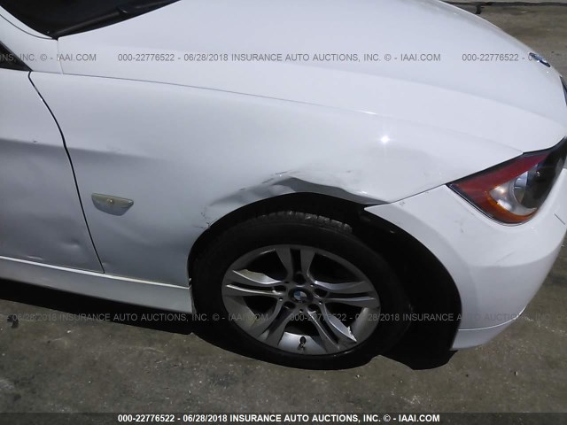 WBAVC93588K035990 - 2008 BMW 328 XI WHITE photo 6