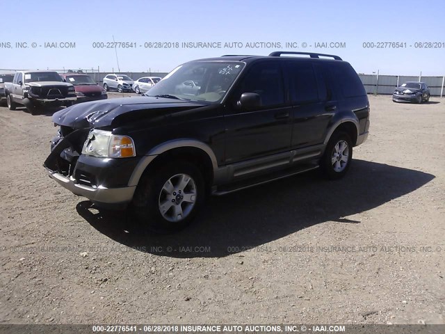 1FMZU64K03UB43503 - 2003 FORD EXPLORER EDDIE BAUER BLACK photo 2