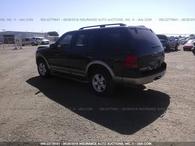 1FMZU64K03UB43503 - 2003 FORD EXPLORER EDDIE BAUER BLACK photo 3