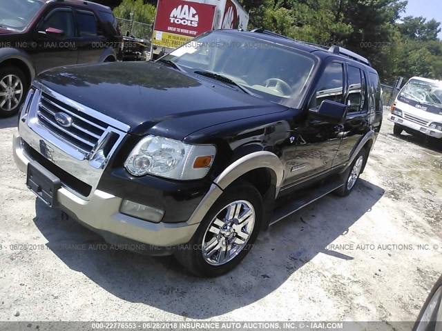 1FMEU74867UA33621 - 2007 FORD EXPLORER EDDIE BAUER BLACK photo 2