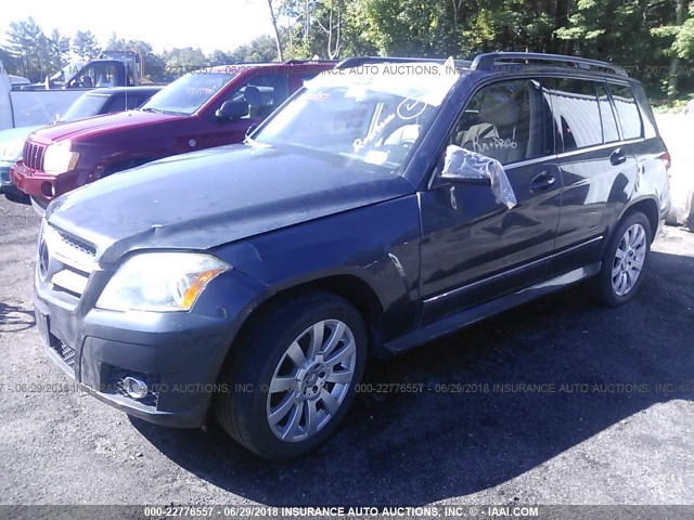 WDCGG8HB4AF411604 - 2010 MERCEDES-BENZ GLK 350 4MATIC GRAY photo 2