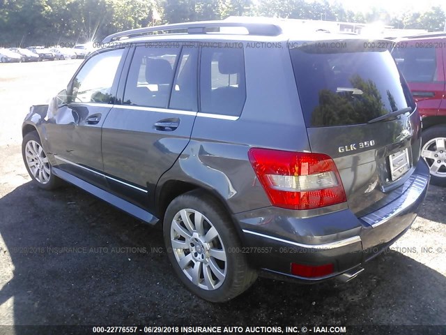 WDCGG8HB4AF411604 - 2010 MERCEDES-BENZ GLK 350 4MATIC GRAY photo 3