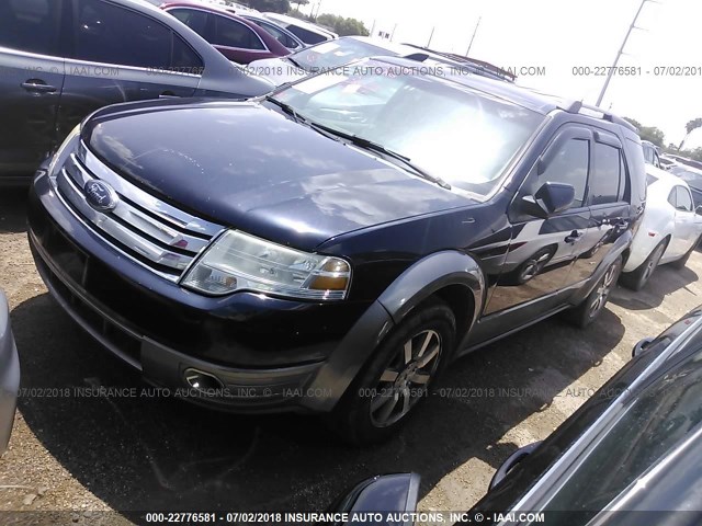 1FMDK02W28GA26479 - 2008 FORD TAURUS X SEL BLACK photo 2