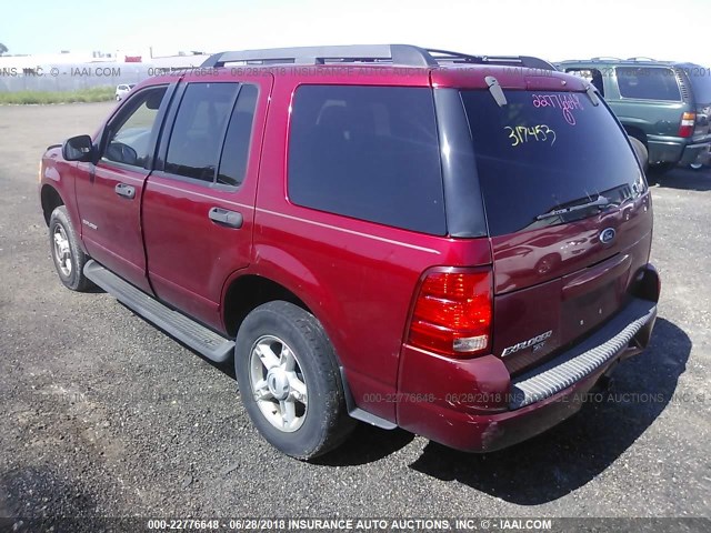 1FMZU73K65UA81471 - 2005 FORD EXPLORER XLT/XLT SPORT/NBX RED photo 3