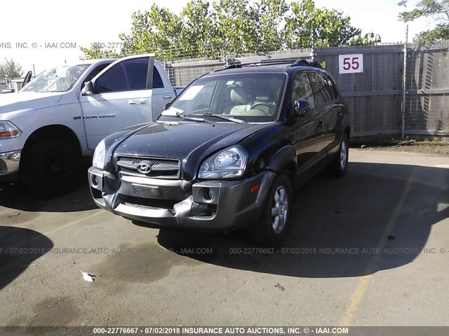 KM8JN12DX5U218504 - 2005 HYUNDAI TUCSON GLS/LX BLACK photo 2