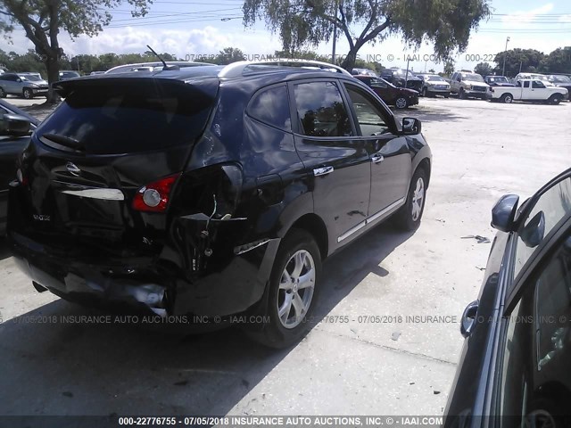 JN8AS5MT9BW563486 - 2011 NISSAN ROGUE S/SV/KROM BLACK photo 4