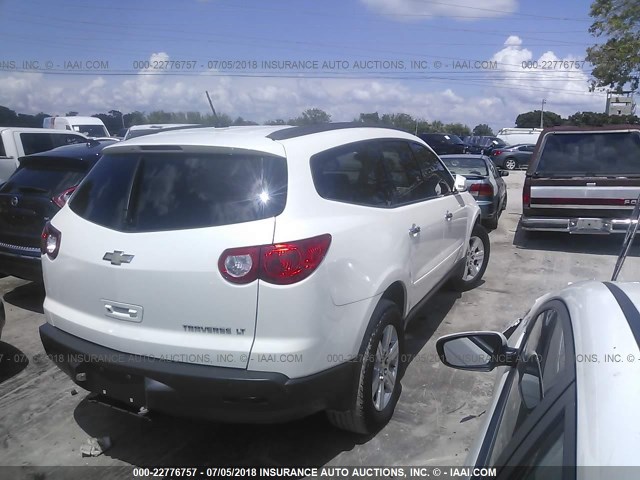 1GNLRGED6AJ215375 - 2010 CHEVROLET TRAVERSE LT WHITE photo 4