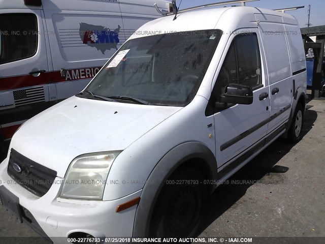 NM0LS7BN1BT074003 - 2011 FORD TRANSIT CONNECT XLT WHITE photo 2