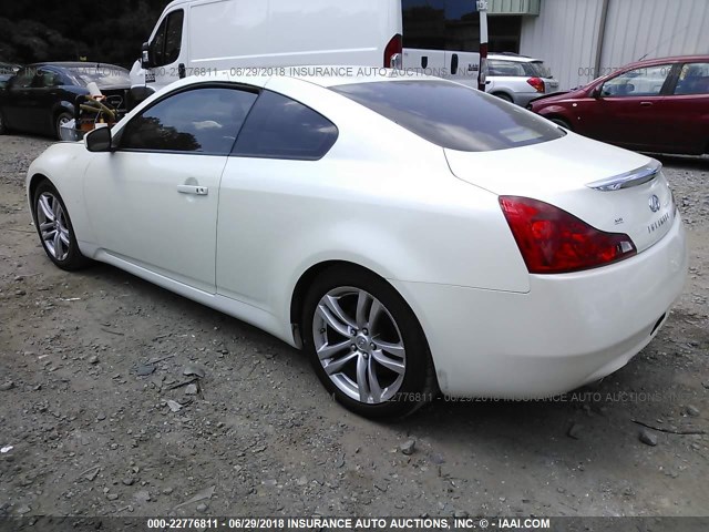 JNKCV64E68M114644 - 2008 INFINITI G37 JOURNEY/SPORT WHITE photo 3