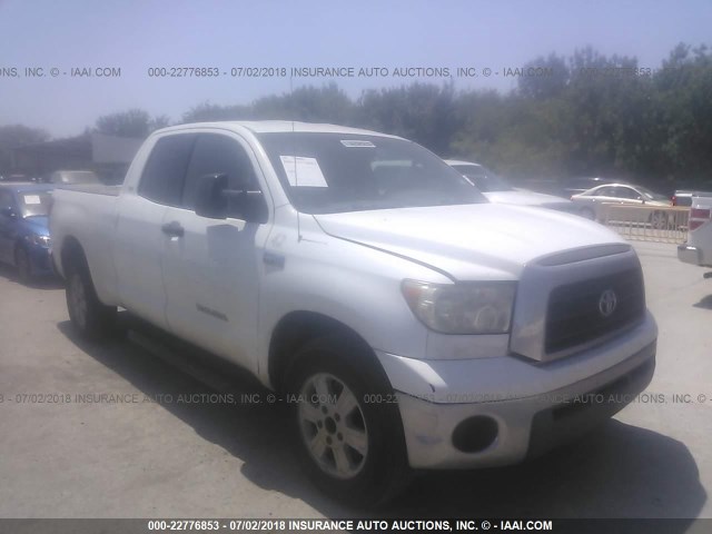 5TFRV541X7X006706 - 2007 TOYOTA TUNDRA DOUBLE CAB SR5 WHITE photo 1