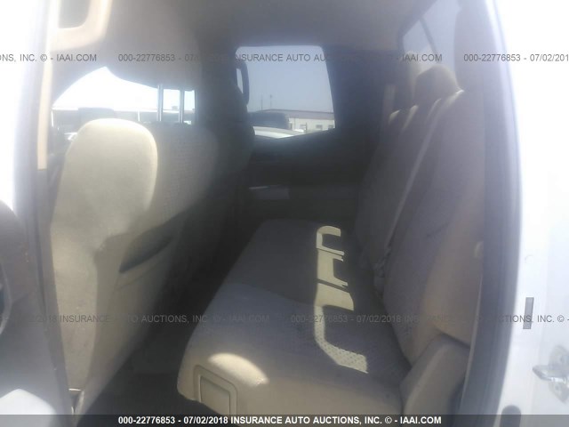 5TFRV541X7X006706 - 2007 TOYOTA TUNDRA DOUBLE CAB SR5 WHITE photo 8