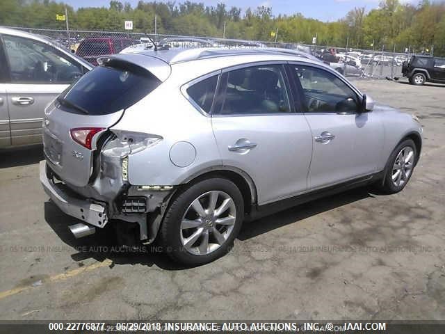 JNKAJ09F78M361849 - 2008 INFINITI EX35 JOURNEY SILVER photo 4