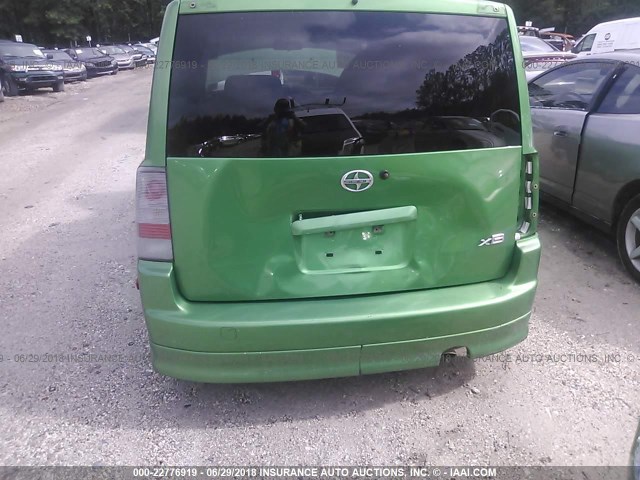 JTLKT334464070235 - 2006 TOYOTA SCION XB მწვანე ფოტო 6