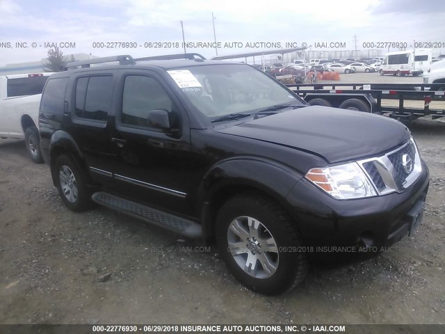 5N1AR1NN7BC602332 - 2011 NISSAN PATHFINDER S/LE/SE BLACK photo 1