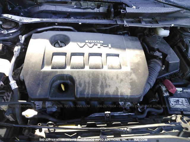 JTDBL40E199049963 - 2009 TOYOTA COROLLA LE/XLE GRAY photo 10