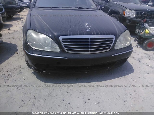 WDBNG83J15A436439 - 2005 MERCEDES-BENZ S 430 4MATIC BLACK photo 6