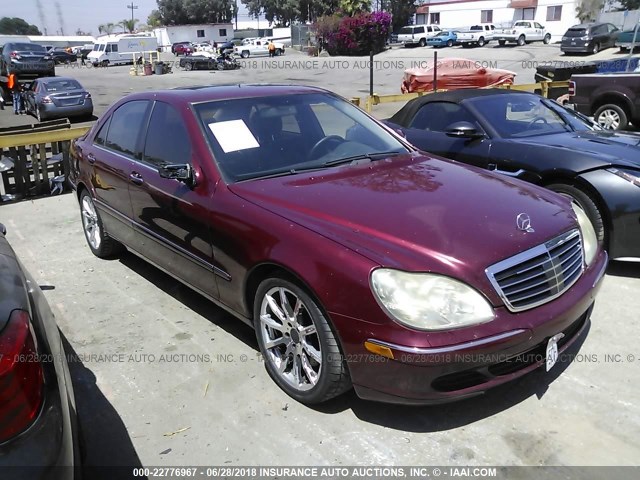 WDBNG84J93A342322 - 2003 MERCEDES-BENZ S 500 4MATIC RED photo 1