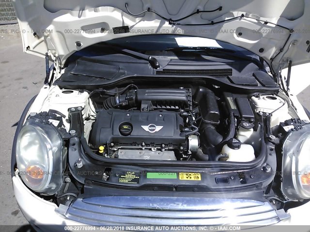 WMWMF3C56ATZ61966 - 2010 MINI COOPER BEIGE photo 10