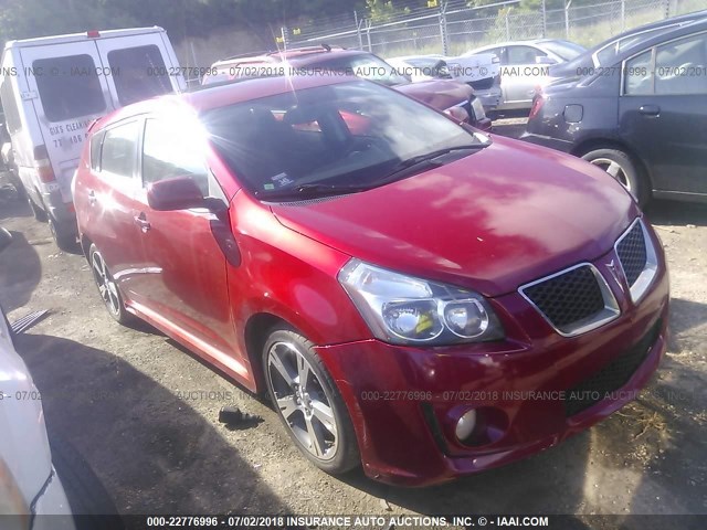 5Y2SN67059Z431283 - 2009 PONTIAC VIBE GT RED photo 1