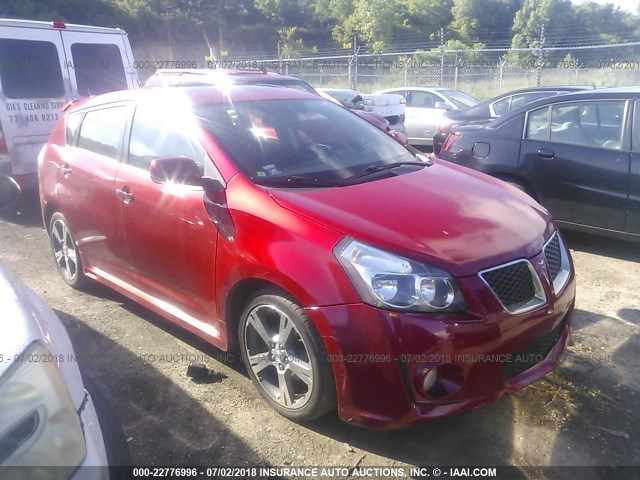 5Y2SN67059Z431283 - 2009 PONTIAC VIBE GT RED photo 6