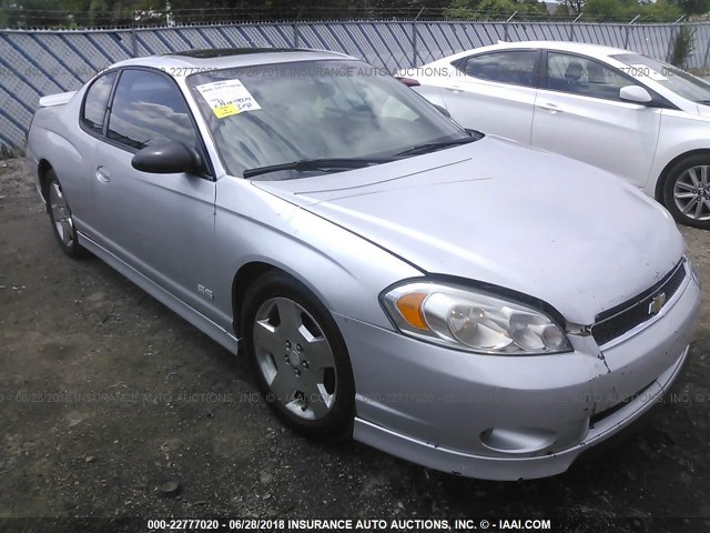 2G1WL16C069408918 - 2006 CHEVROLET MONTE CARLO SS ვერცხლისფერი ფოტო 1