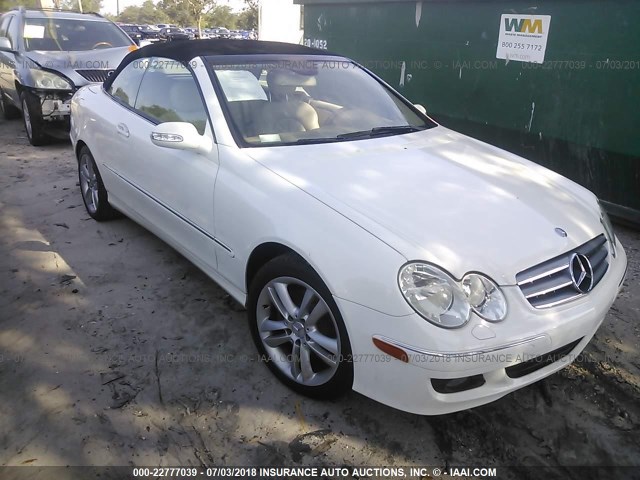 WDBTK56GX6T064383 - 2006 MERCEDES-BENZ CLK 350 WHITE photo 1