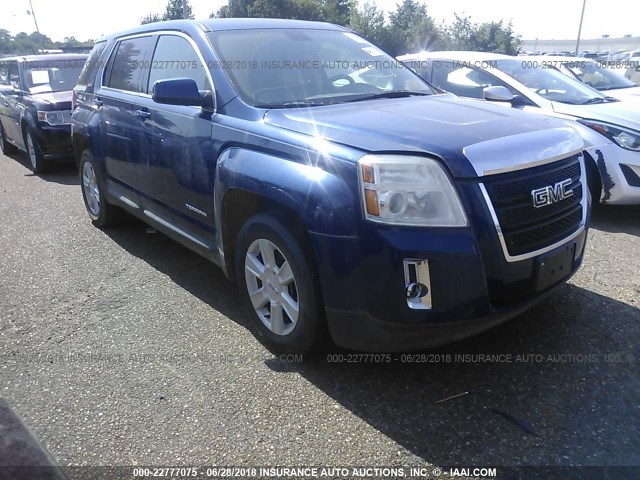 2CTALBEW5A6280161 - 2010 GMC TERRAIN SLE BLUE photo 1