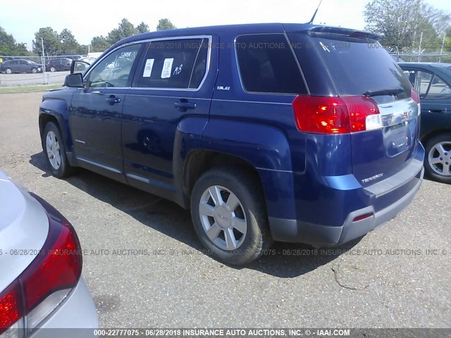 2CTALBEW5A6280161 - 2010 GMC TERRAIN SLE BLUE photo 3