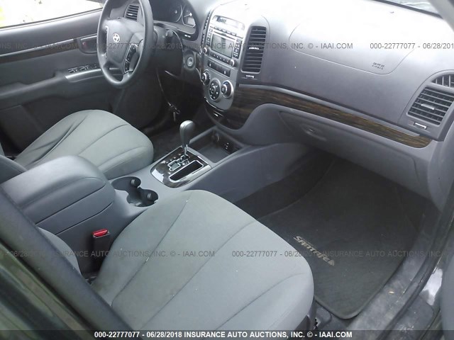 5NMSGDABXAH405652 - 2010 HYUNDAI SANTA FE GLS GRAY photo 5