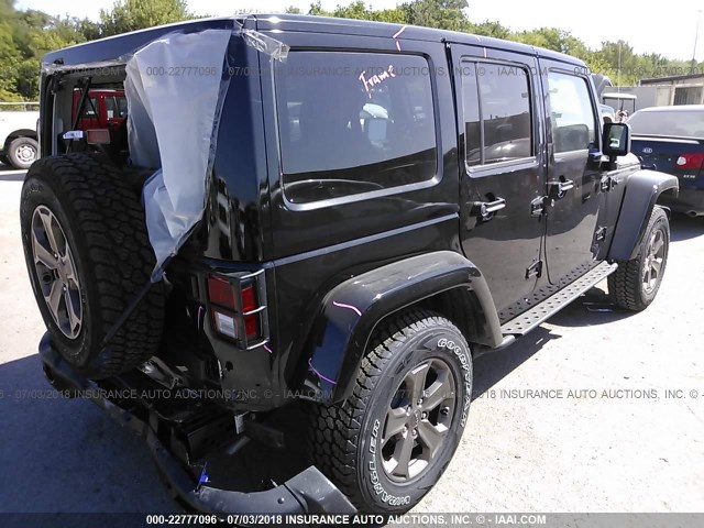 1C4HJWDG5JL892174 - 2018 JEEP WRANGLER UNLIMITE SPORT BLACK photo 4