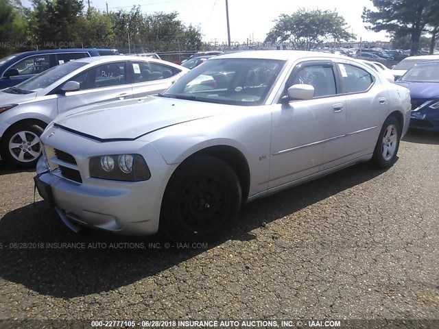 2B3CA3CV6AH152544 - 2010 DODGE CHARGER SXT SILVER photo 2