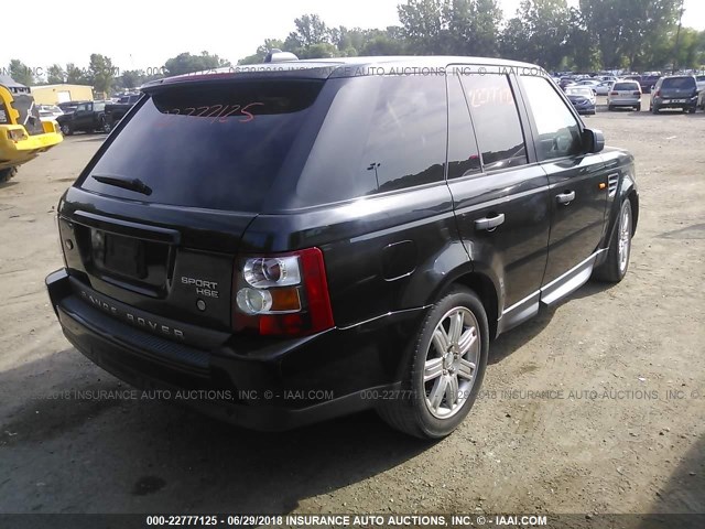 SALSF25466A934139 - 2006 LAND ROVER RANGE ROVER SPORT HSE BLACK photo 4