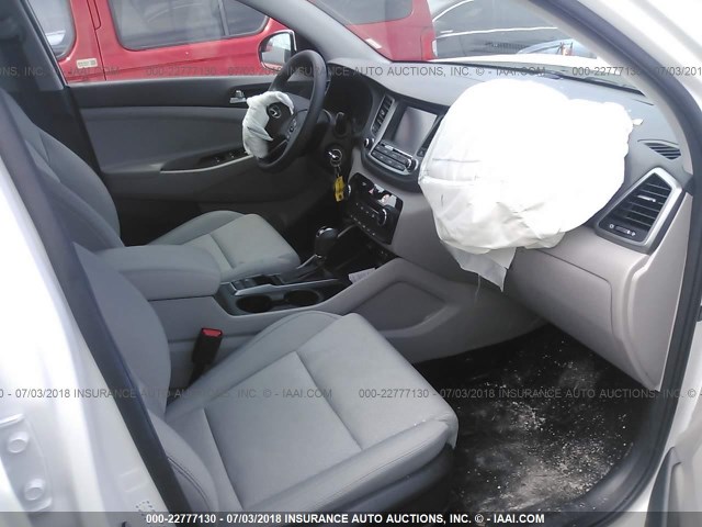 KM8J33A49JU607941 - 2018 HYUNDAI TUCSON LIMITED/SPORT AND ECO/SE WHITE photo 5