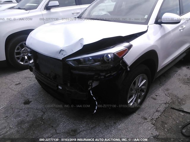 KM8J33A49JU607941 - 2018 HYUNDAI TUCSON LIMITED/SPORT AND ECO/SE WHITE photo 6