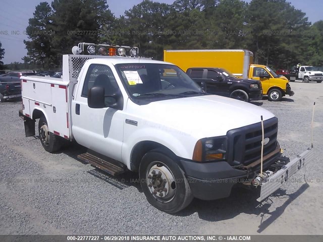 1FDSF30506ED67315 - 2006 FORD F350 SRW SUPER DUTY WHITE photo 1