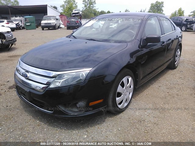 3FAHP0HA5BR322623 - 2011 FORD FUSION SE BLACK photo 2