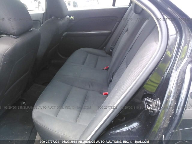 3FAHP0HA5BR322623 - 2011 FORD FUSION SE BLACK photo 8