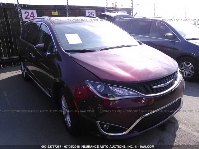 2C4RC1BG0JR118992 - 2018 CHRYSLER PACIFICA TOURING L წითელი ფოტო 1