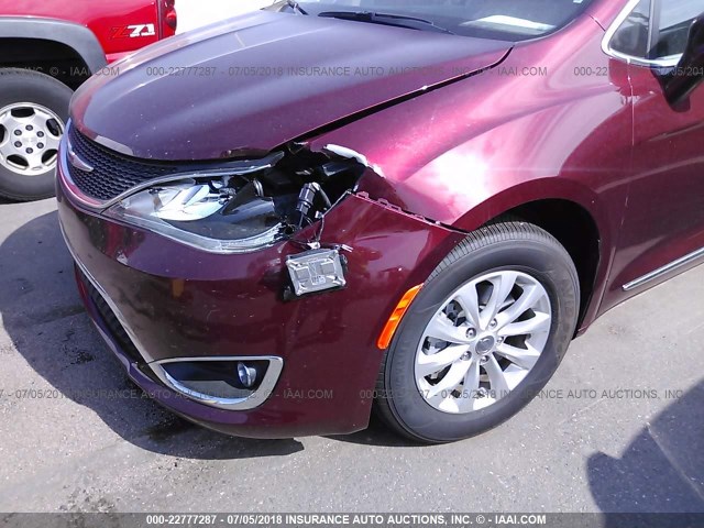 2C4RC1BG0JR118992 - 2018 CHRYSLER PACIFICA TOURING L წითელი ფოტო 6