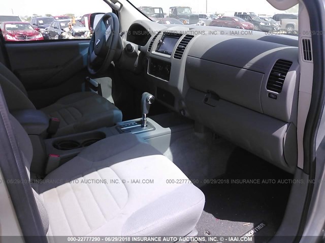 1N6BD0CT2DN735989 - 2013 NISSAN FRONTIER S/SV GRAY photo 5