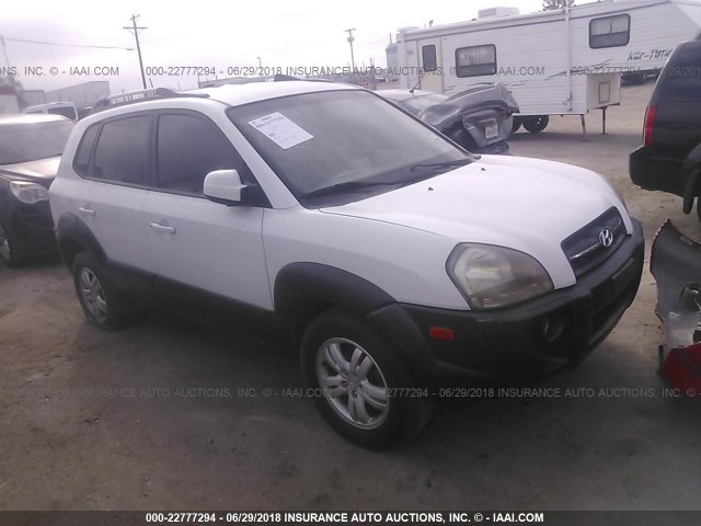 KM8JN12D97U638743 - 2007 HYUNDAI TUCSON SE/LIMITED WHITE photo 1