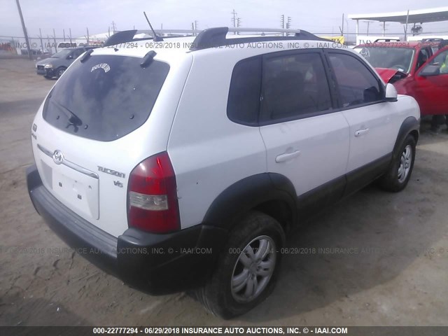 KM8JN12D97U638743 - 2007 HYUNDAI TUCSON SE/LIMITED WHITE photo 6