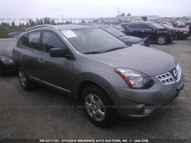 JN8AS5MT6EW616634 - 2014 NISSAN ROGUE SELECT S GRAY photo 1