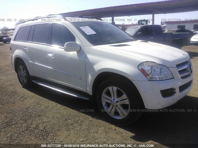 4JGBF71E08A299291 - 2008 MERCEDES-BENZ GL 450 4MATIC WHITE photo 1