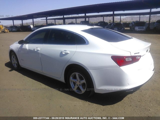 1G1ZB5ST8GF232190 - 2016 CHEVROLET MALIBU LS 白色 照片 3