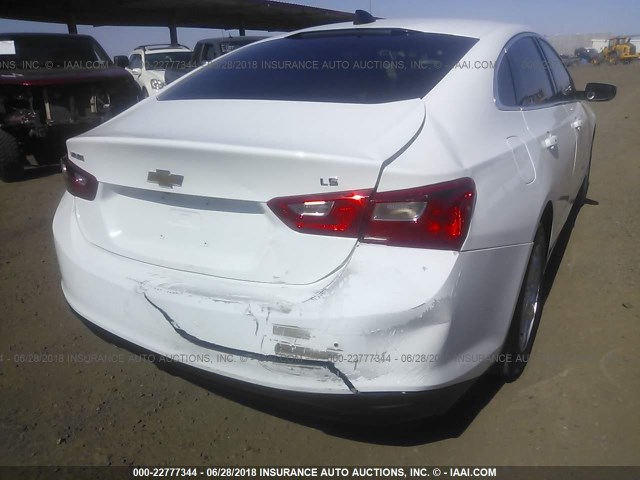 1G1ZB5ST8GF232190 - 2016 CHEVROLET MALIBU LS 白色 照片 6