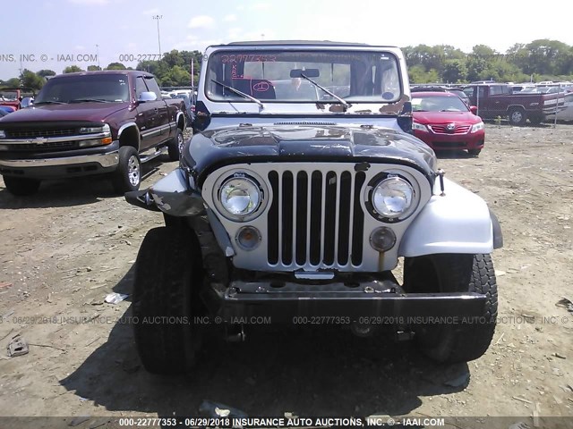 1JCCM87A8FT040489 - 1985 JEEP JEEP CJ7 SILVER photo 6