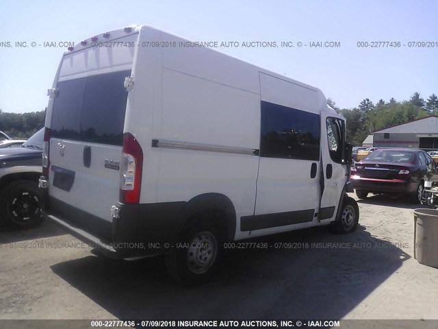3C6TRVCG2FE510298 - 2015 RAM PROMASTER 2500 2500 HIGH WHITE photo 4