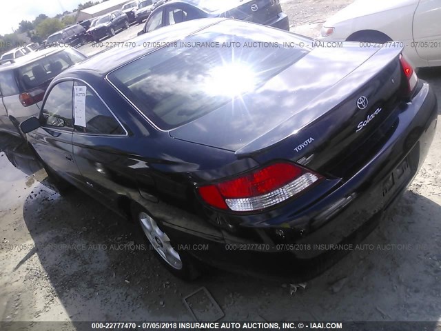 2T1CF28P9XC185125 - 1999 TOYOTA CAMRY SOLARA SE/SLE BLACK photo 3