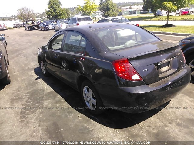 1G8AJ55F76Z179454 - 2006 SATURN ION LEVEL 2 BLACK photo 3